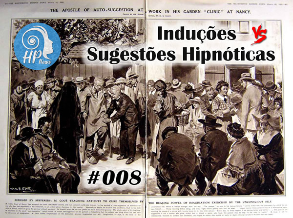Capa Episódio HP News #008 - Induções vs Sugestões Hipnóticas